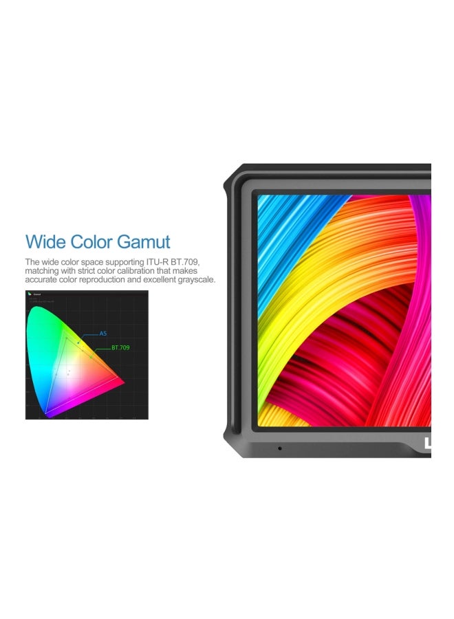 A5 Ips Camera Top Broadcast Monitor 5inch Black