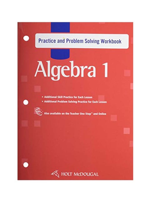 Algebra 1 Practice And Problem Solving Workbook paperback english