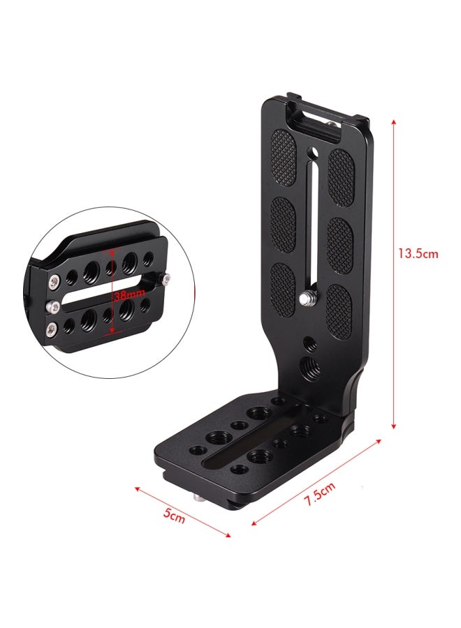 Generic - L-Shaped Quick Release Plate For Canon/Nikon/Sony/DSLR Camera/Zhiyun Crane 2/3/Moza AIR/Feiyu A2000/AK2000/AK4000 Black - Image 1