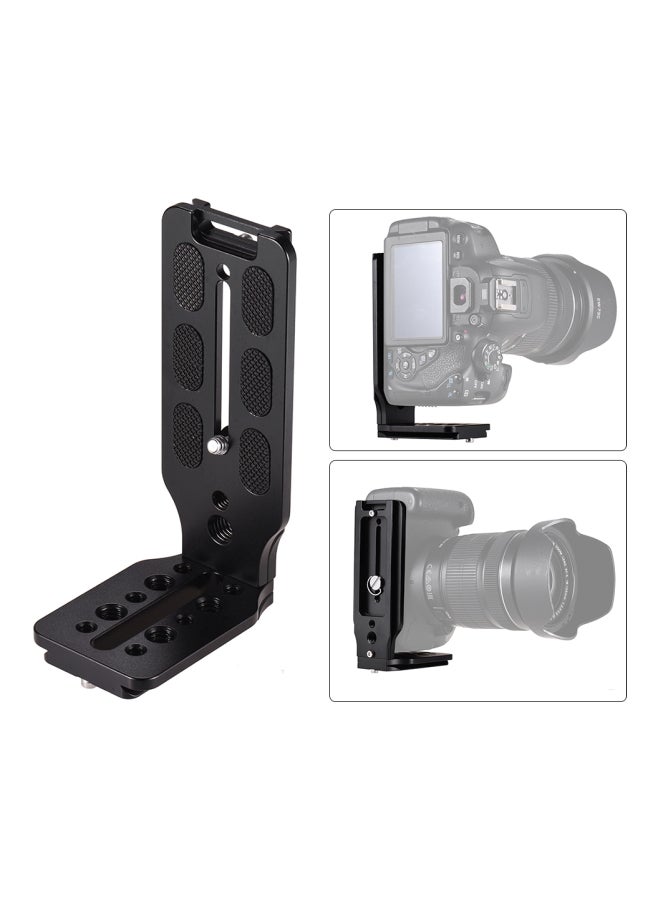 Generic - L-Shaped Quick Release Plate For Canon/Nikon/Sony/DSLR Camera/Zhiyun Crane 2/3/Moza AIR/Feiyu A2000/AK2000/AK4000 Black - Image 1