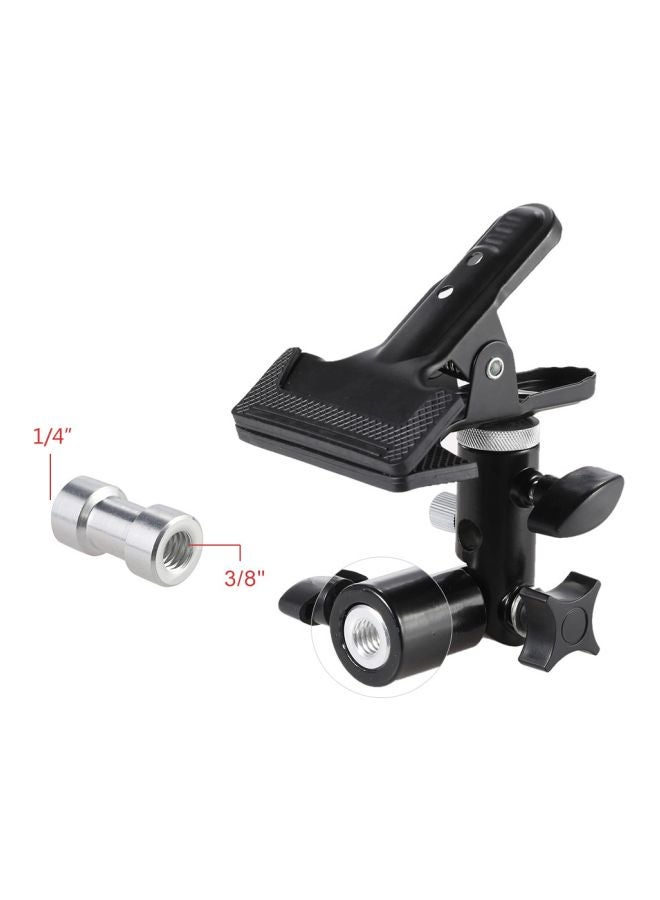 Metal Clamp Clip Holder Black/Silver  - Image 2