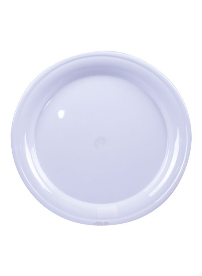 Bin-Shihoun-Abomar Melamine Circular Serving Plate White 35x3centimeter 