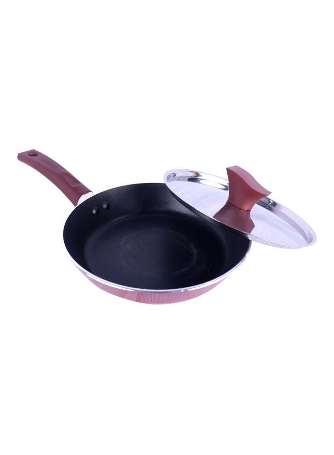 Bin-Shihoun-Abomar - Frying Pan With Lid Red 30cm - Image 1