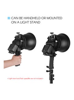 Generic Handheld S-Type Flash Bracket Black/Silver  - Image 5