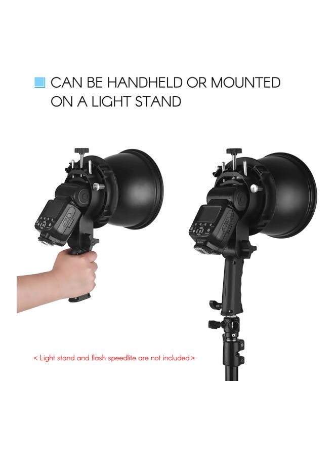 Generic - Handheld S-Type Flash Bracket Black/Silver - Image 1