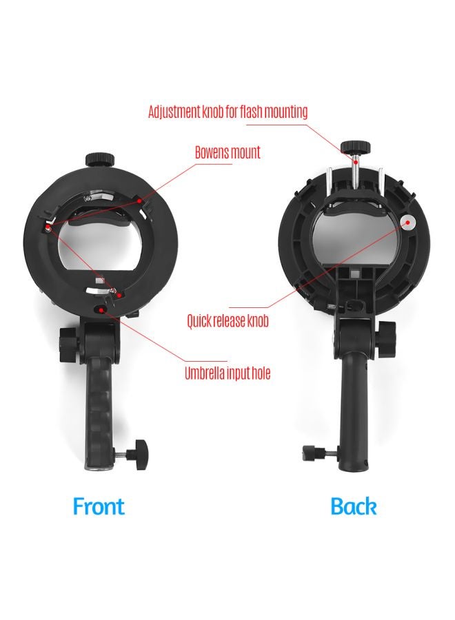 Generic - Handheld S-Type Flash Bracket Black/Silver - Image 1