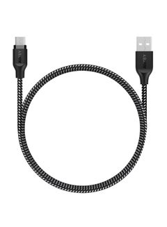 Braided Nylon USB 2.0 to Micro USB Cable 2M AM2 Black