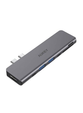 USB-C Hub With HDMI, Thunderbolt 3.0, 2 USB 3.0 And Card Reader,CB-C76 Grey - v1587829684/N37431763A_1