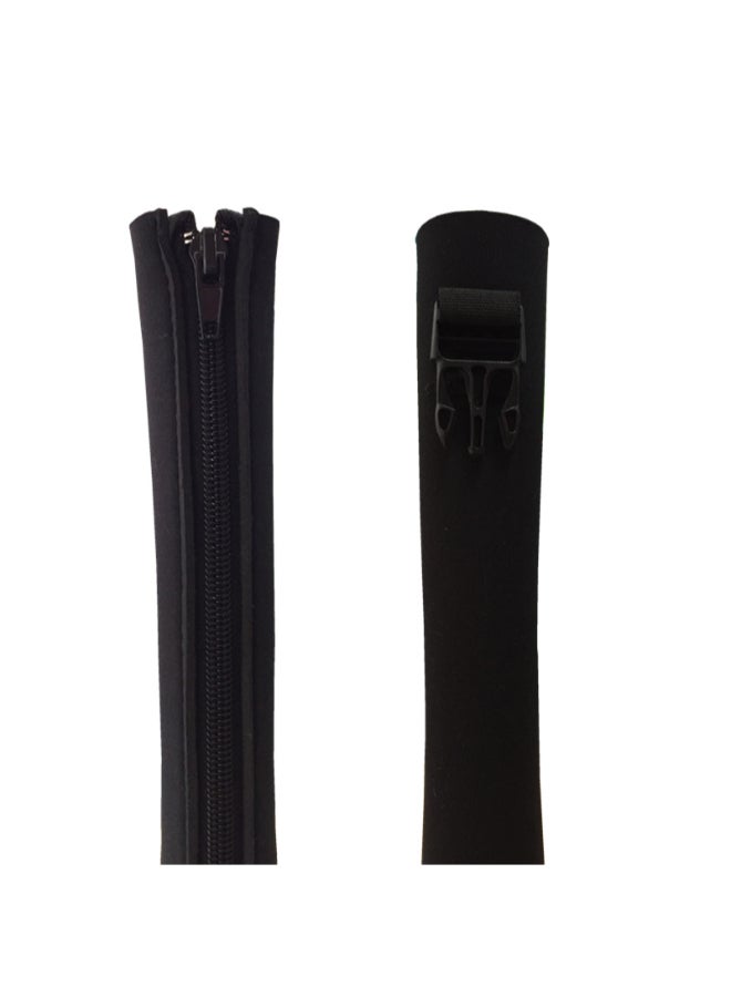 حافظة طويلة لتنظيم الكابلات والأسلاك أسود - Image 2