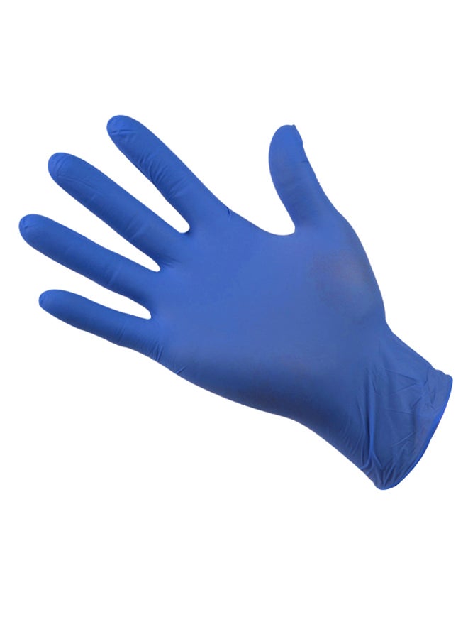 100-Piece Disposable Nitrile Gloves Set Blue M