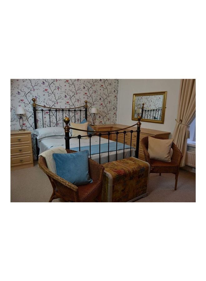 REGAL IN HOUSE - 3-Piece Matt Velvet Bed Runner And Cushion Cover Set polyester Duck Egg Blue - Image 1