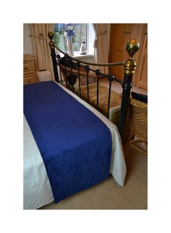 REGAL IN HOUSE 3-Piece Matt Velvet Bed Runner With Cushion Cover Set polyester Blue  - Image 2