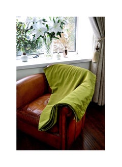 REGAL IN HOUSE 3-Piece Matt Velvet Bed Runner With Cushion Cover Set polyester Green  - Image 2