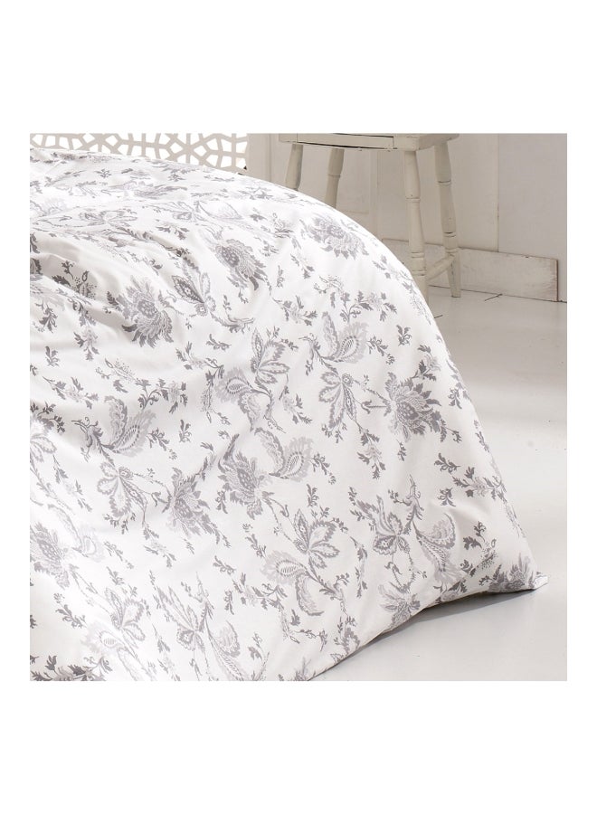 REGAL IN HOUSE Pack Of 3 Ranforce Printed Comforter Set cotton White/Grey King  - Image 3