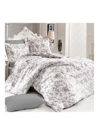 Pack Of 3 Ranforce Printed Comforter Set cotton White/Grey King - v1587833023/N37450267A_1