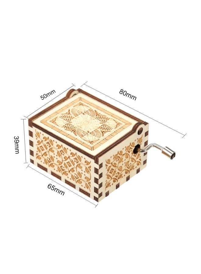 Harry Potter Themed Wooden Musical Box White/Brown  - Image 3