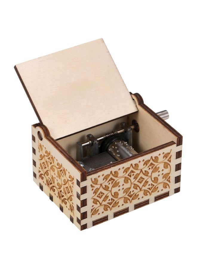 Harry Potter Themed Wooden Musical Box White/Brown  - Image 1