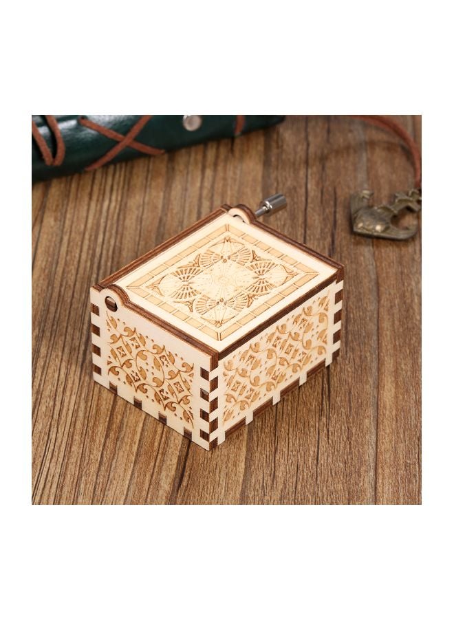 Harry Potter Themed Wooden Musical Box White/Brown  - Image 4