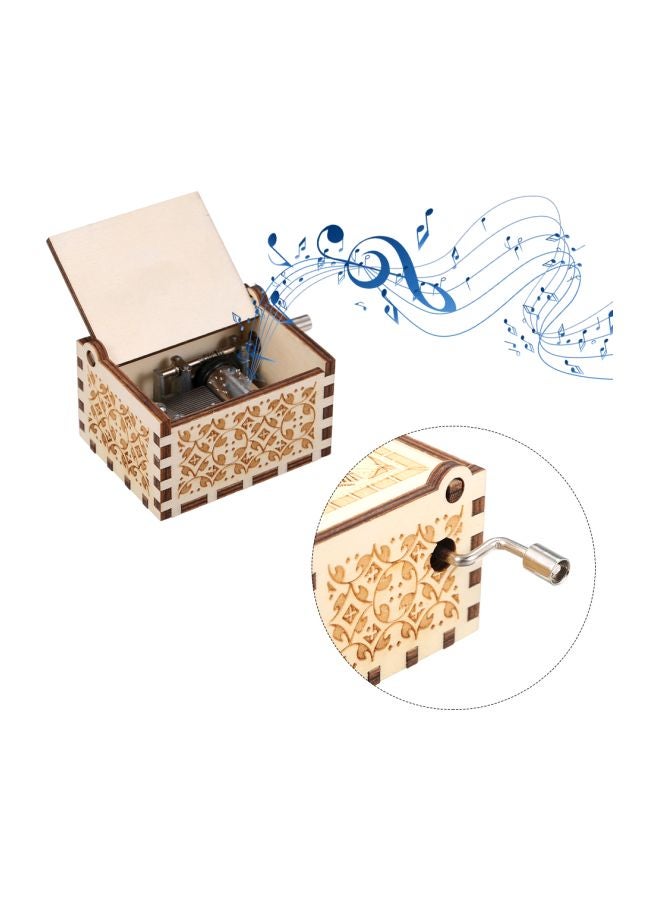 Harry Potter Themed Wooden Musical Box White/Brown  - Image 2