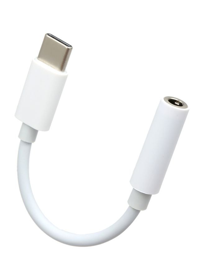 ماركة غير محددة - محول من USB  C إلى وصلة سماعة رأس 3.5 مم أبيض - Image 1