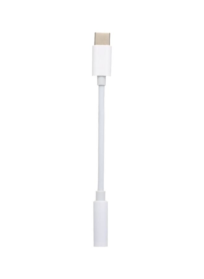 ماركة غير محددة - محول من USB  C إلى وصلة سماعة رأس 3.5 مم أبيض - Image 1