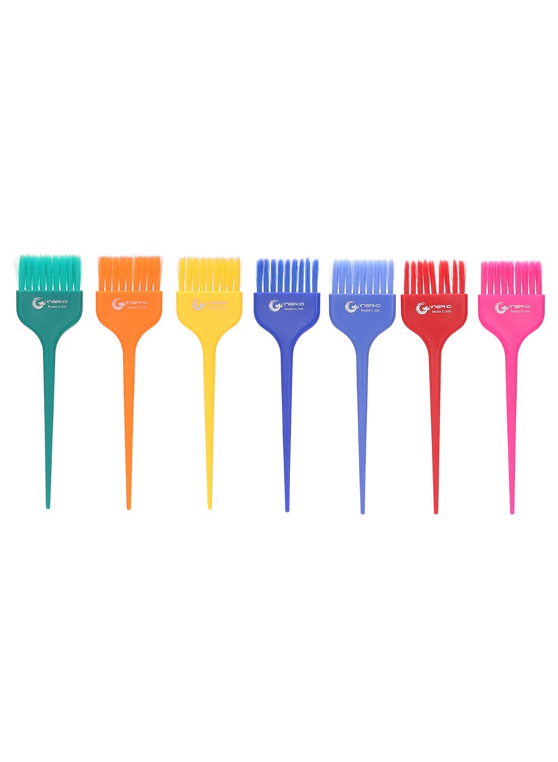 Generic 7-Piece Hair Colouring Brush Set Multicolour