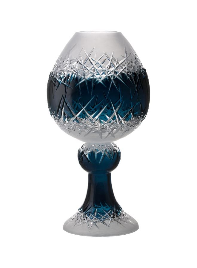 SARA - Hoarfrost Crystal Vase Azur - Image 1