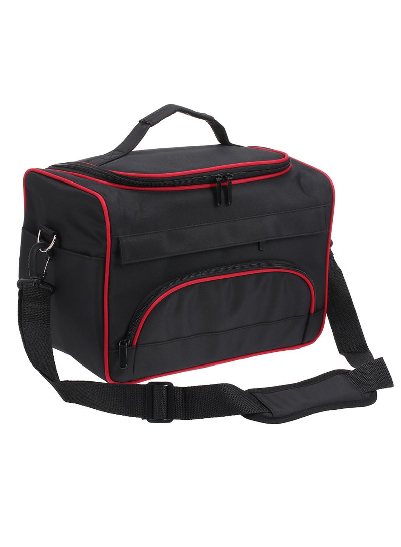 Portable Hairdressing Tool Bag Black/Red - Image 1