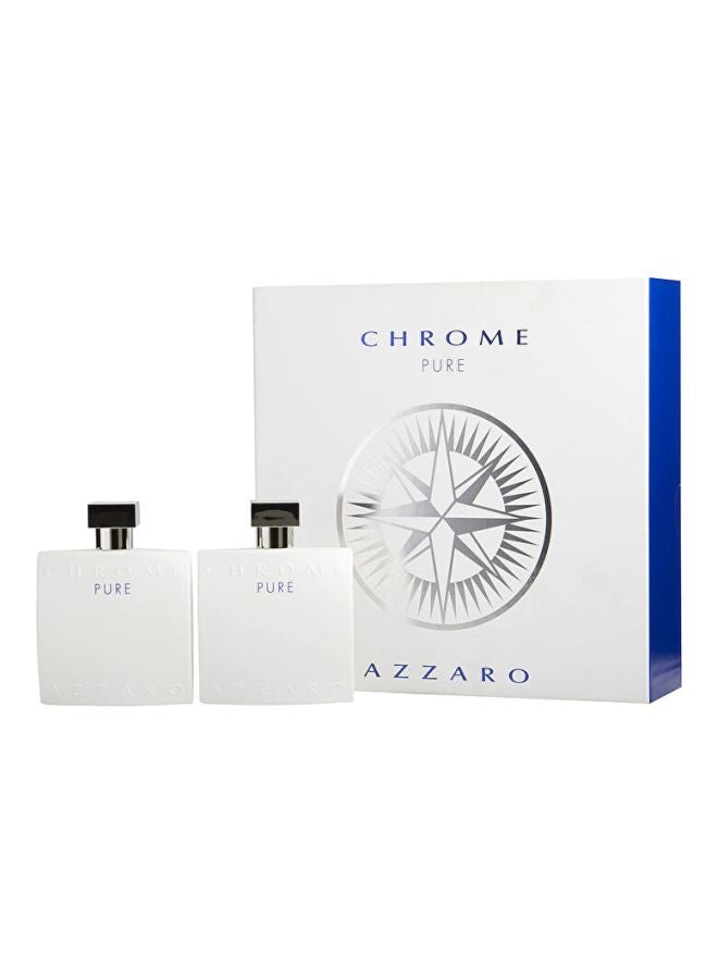 أزارو مجموعة عطر كروم بيور EDT من قطعتين 100ملليلتر - Image 1
