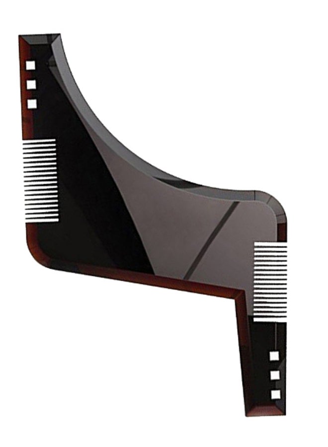 Generic Double Edged Beard Guide Shaper Tool Dark Brown  - Image 1