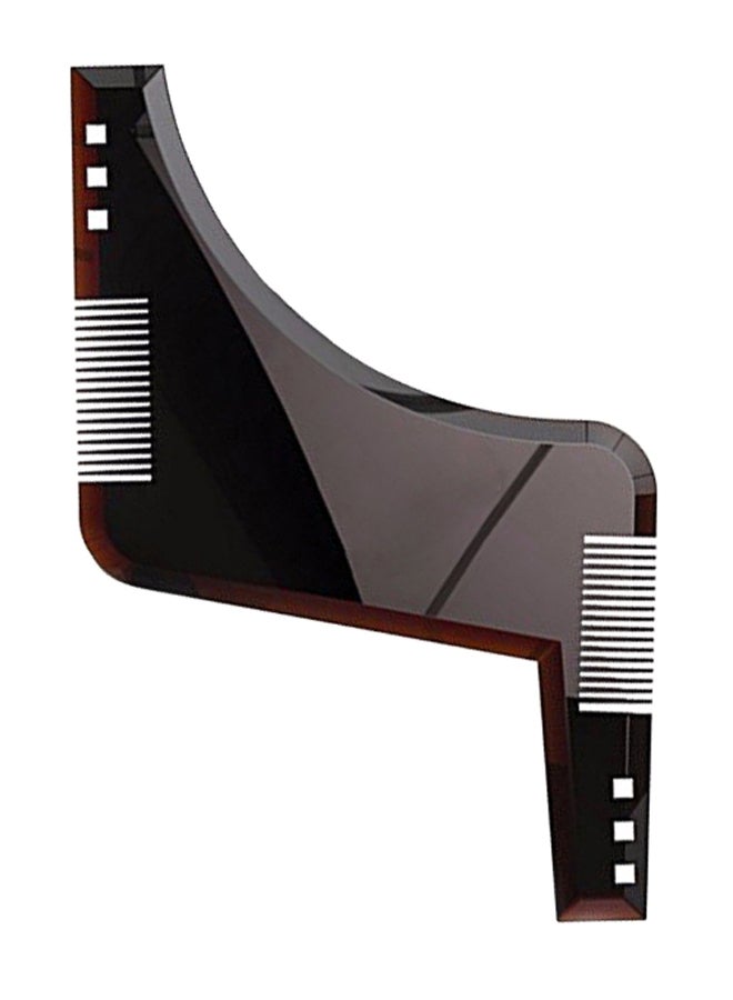 Generic Double Edged Beard Guide Shaper Tool Dark Brown  - Image 2