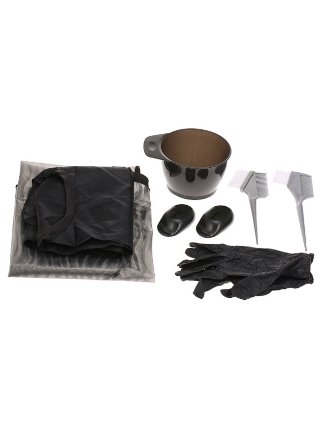 Generic 8-Piece Hairdressing Colouring Tool Kit Black/Grey/White - Image 1