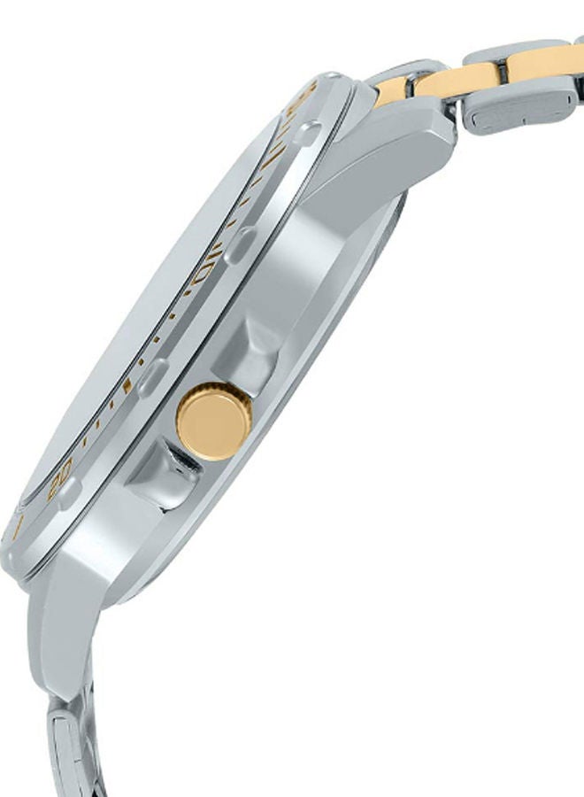 CASIO Men's Stainless Steel Analog Watch MTP-VD01SG-9BVUDF - 45 mm - Silver/Gold  - Image 3