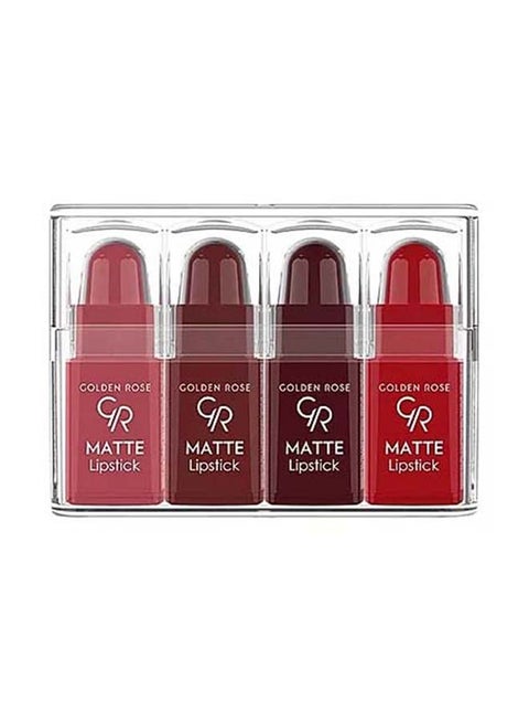 4-Piece Matte Lipstick Set Multicolour