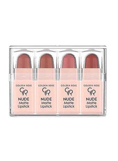 Golden Rose 4-Piece Matte Lipstick Set Multicolour  - Image 1
