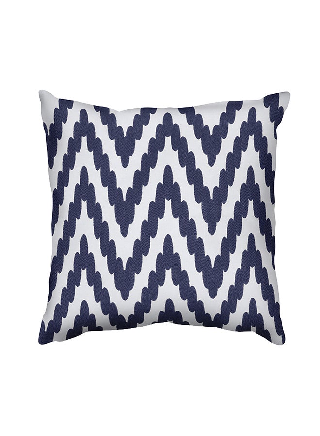 Donetella Decorative Embroidered Cushion Cover Blue/White 45x45cm  - Image 1
