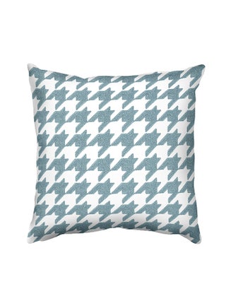 Decorative Embroidered Cushion Cover White/Blue 45x45centimeter - v1587988680/N37094546A_1