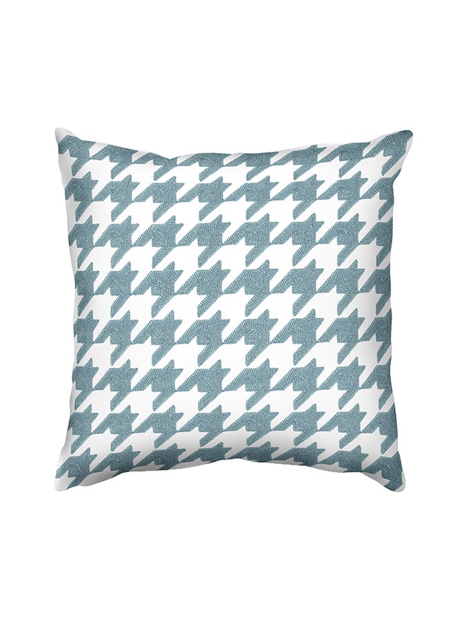 Donetella Decorative Embroidered Cushion Cover White/Blue 45x45centimeter  - Image 1