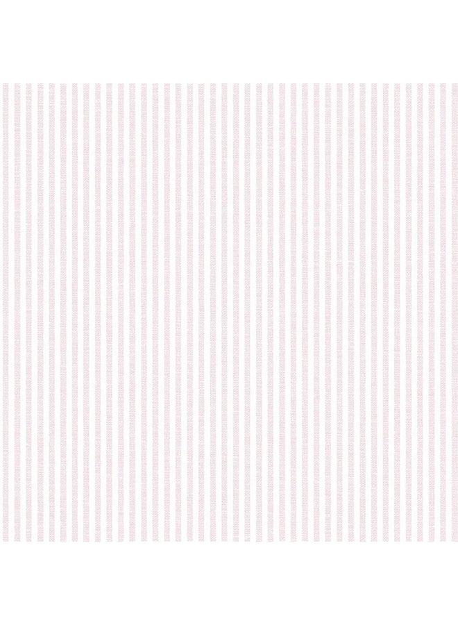 Ideco - Stripes Pattern Beautiful Wallpaper Pink/White 0.53 x 10meter - Image 1