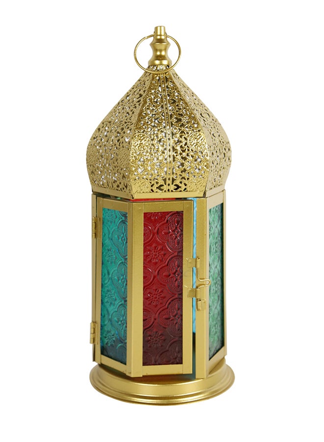 Ramadan Fanoos With Glass Gold 12 x 30centimeter - v1587993510/N37420876A_1