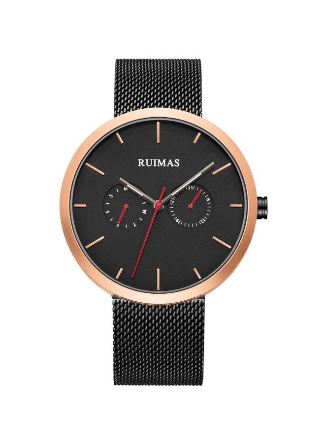 RUIMAS Men's Casual Stainless Steel Analog Wrist Watch RS567GREBK-1N0 - Image 1