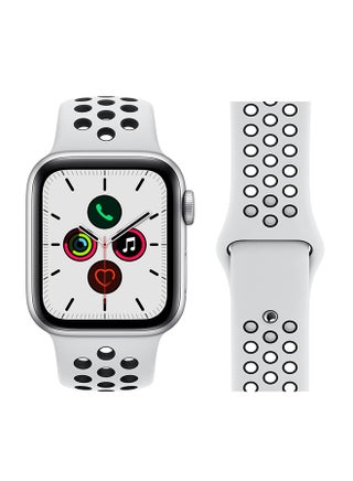 Dot Pattern Silicone Replacement Band For Apple Watch Series White - v1587995462/N36634183A_1