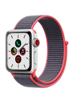 Nylon Loop Replacement Band For Apple Watch Series Grey/Red