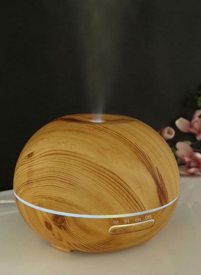 Ultrasonic Aroma Essential Oil Diffuser Brown 400ml - Image 2