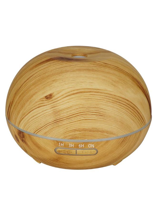 Ultrasonic Aroma Essential Oil Diffuser Brown 400ml - Image 1