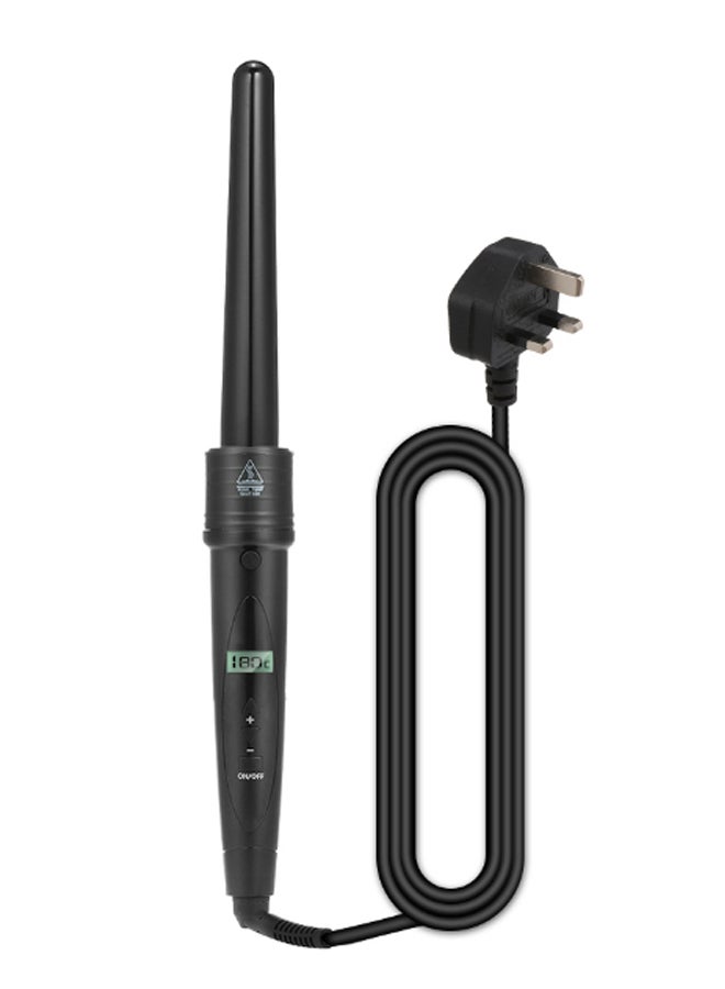 6-In-1 Interchangeable Wand Hair Curling Iron Set Black 2.5meter - Image 2