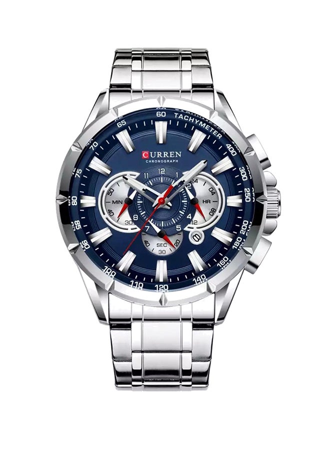 كارين ساعة يد كرونوغراف بسوار من الإستانلس ستيل طراز 8363 men - Image 1