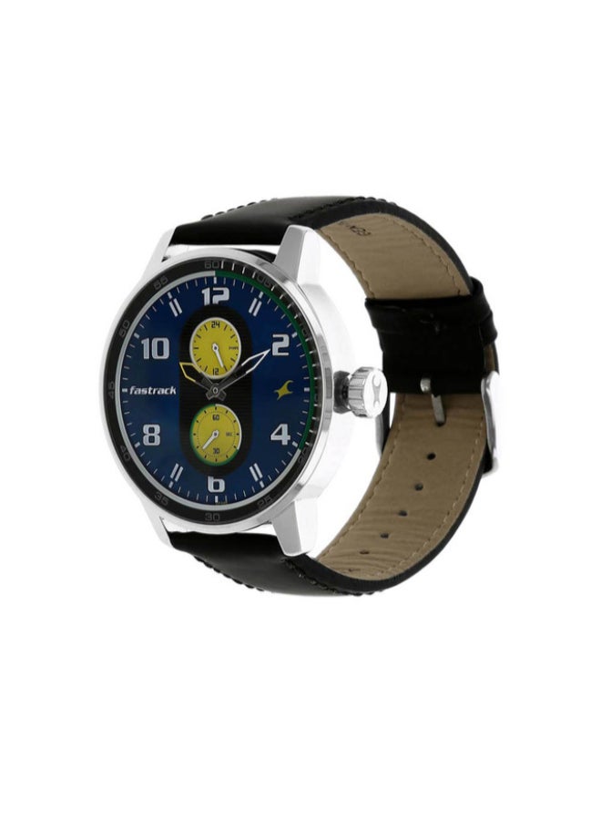 fastrack Men's Leather Analog Watch 3159SL02 - Image 2