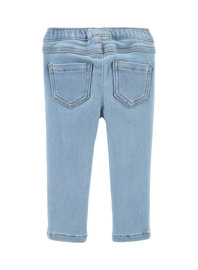 carter's - Heart Design Pull-On Jeggings Blue - Image 1