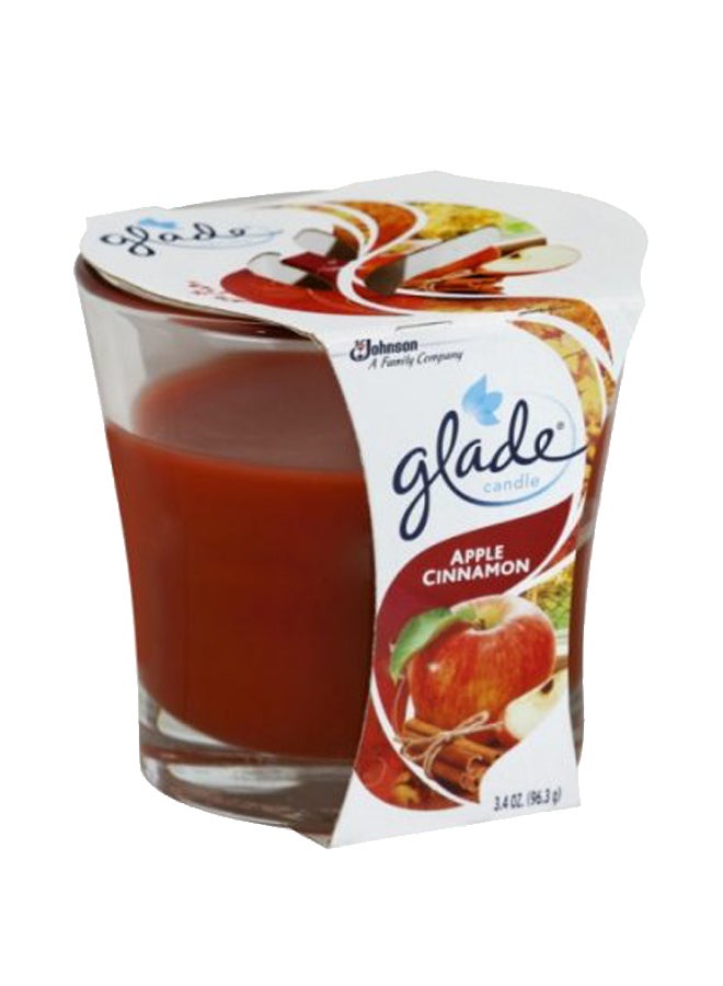 Glade - Apple Cinnamon Scented Candle Clear/Red - Image 1